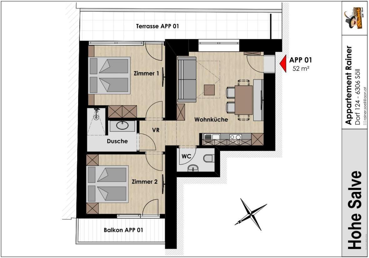 Apartment Rainer - Mittendrin Söll Dış mekan fotoğraf